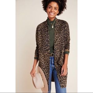Faux Cheetah Print Suede NWOT Coat